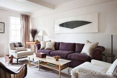 Calm Living Room Interior Design by Shawn