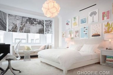 Clean White Bedroom Interior Design by Reese Roberts