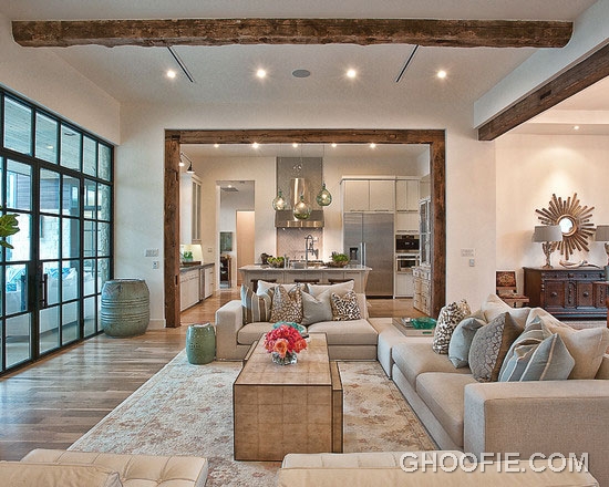 Luxury Warm Modern Living Room Design