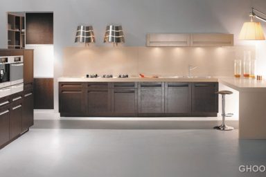 Elegant Kitchen with Ceiling Light