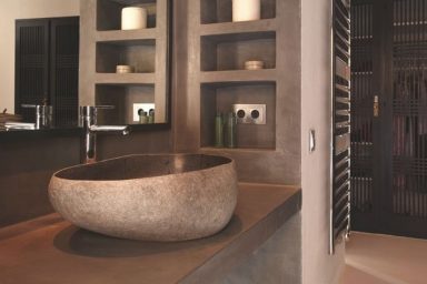 Minimalist Bathroom with Rock Sink Ideas