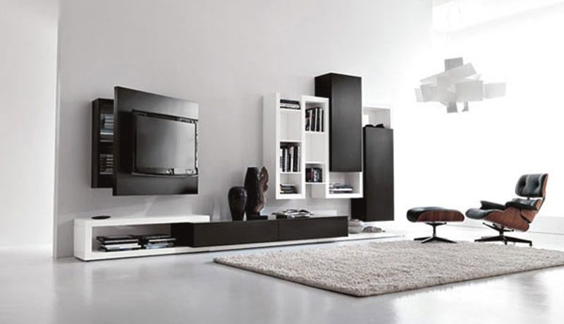 Multifunctional Wall Mount TV Stand Design