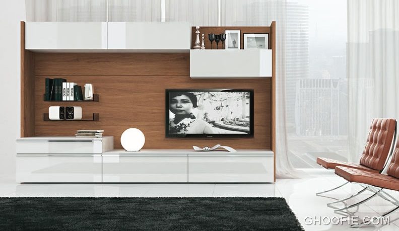 Natural Living Room with TV Wall Mount Ideas