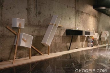 Ultra Modern Shelves For Minimalist Living Room