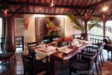 Exotic Second Floor Dining Room Villa Design Ideas