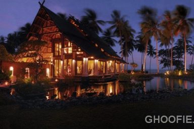 Exotic Jasri Beach Villas Design Ideas at Night