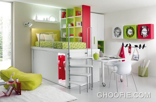 Colorful Furniture in Children Bedroom