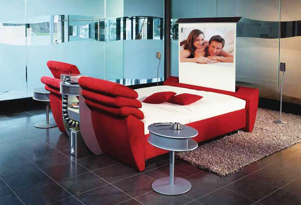 Red Cinema Bed