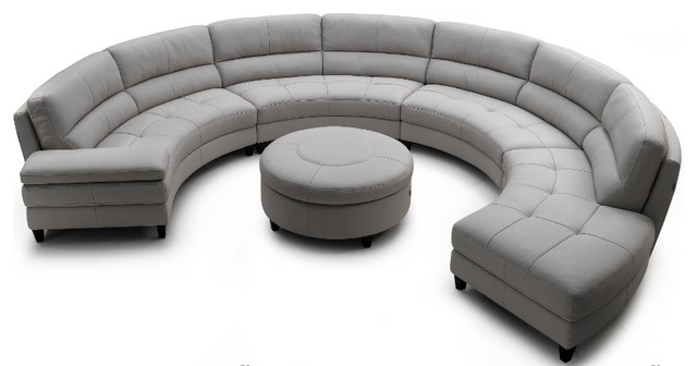 Circular living room couch
