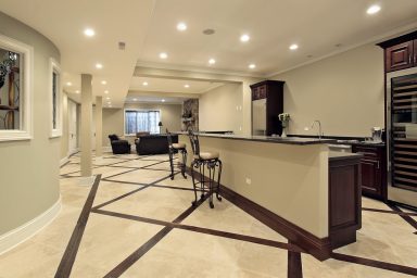 Basement ideas with kitchen and marble