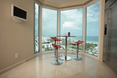 Dining room with amazing view
