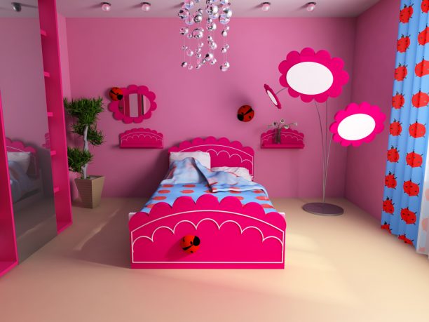 Pink girls room ideas
