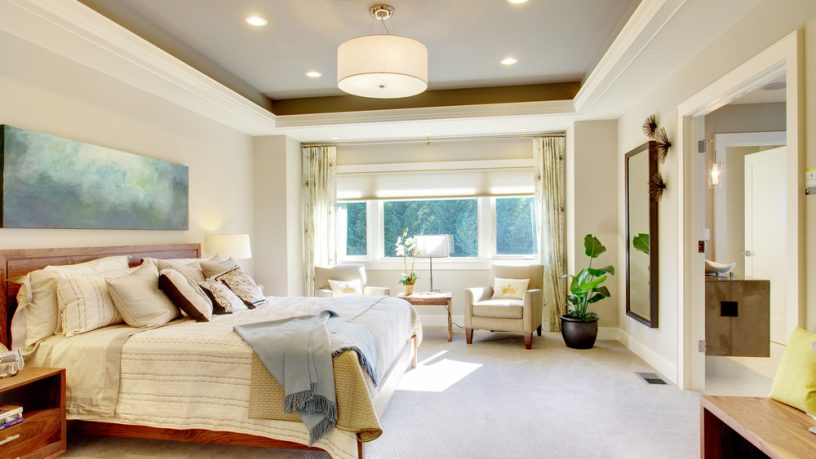 Spacious master bedroom design