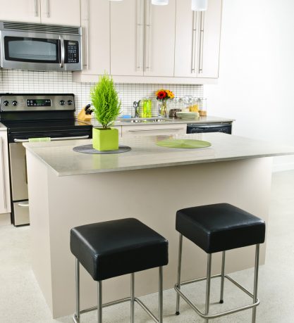 Small apartment kitchen furnishings