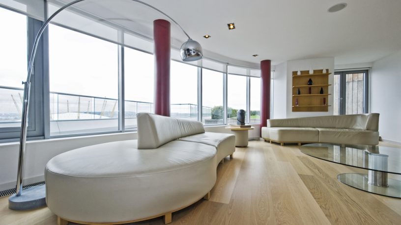 Wood floor in living room
