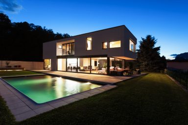 Modern house with pool