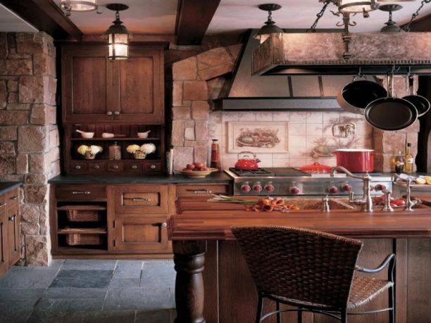 Rustic kitchen design